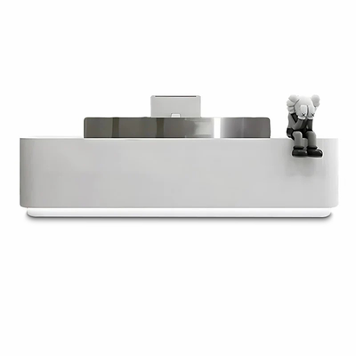 Modern Simple Stainless Steel Reception Cashier Counter Front Desk JDT-7101