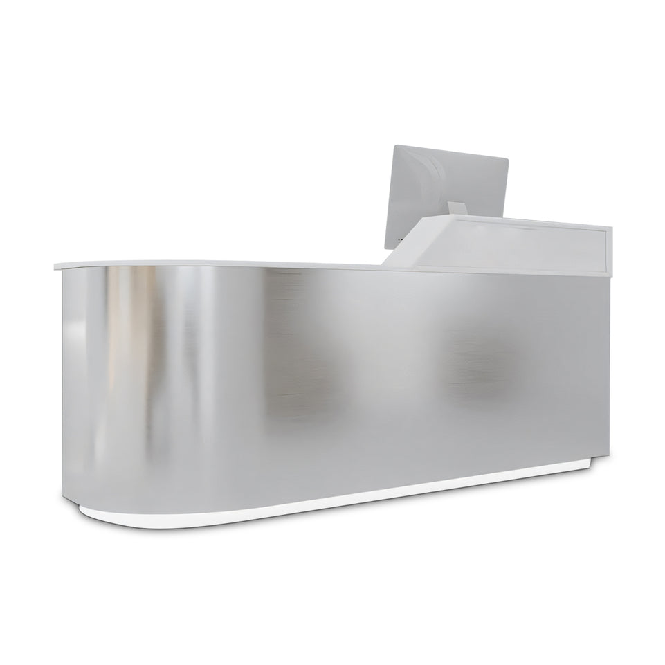 Modern Stainless Steel Bar Counter for Fashion Boutiques and Salons JDT-063