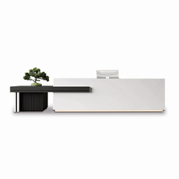 Large Storage Space Entrance Reception Desk with Credenza JDT-7102