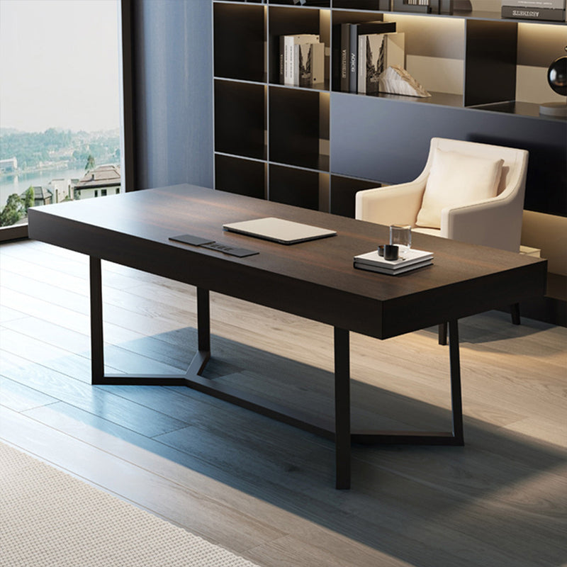 Italian Minimalist Rectangular Office Desk with Sturdy Metal Legs BGZ-2005（In Stock）