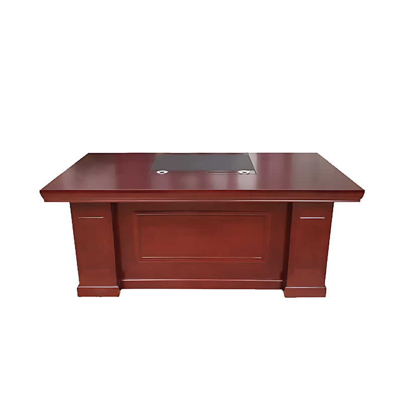 Simple Modern Solid Wood Curved Executive Desk Office Writing Desk LBZ-kagu-1