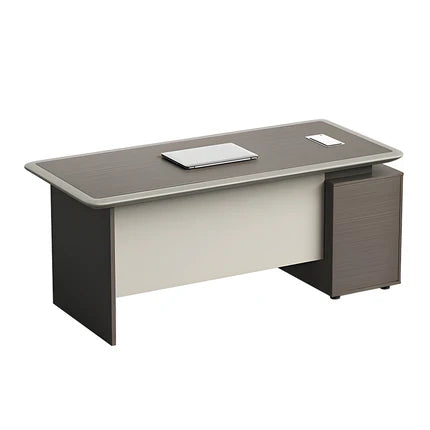 Premium Spacious Office Desk Aluminum Edge Scratch Resistant Lockable Drawers BGZ-2061