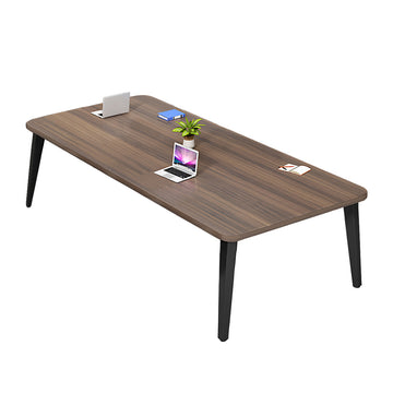 Spacious Conference Table Modern Minimalist Training Desk With Reinforced Steel Frame And Rounded Safety Edges HYZ-2039