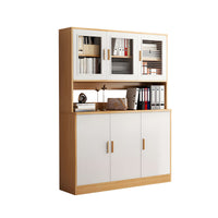 Elegant Multifunctional Floor-Standing Office Filing and Book Cabinet with Acrylic Doors for Modern Workspace CWG-2166