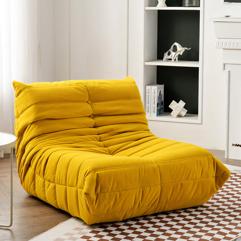 Minimalist Caterpillar-Style Bean Bag Sofa with Thick Sponge Cushions for Living Rooms and Balconies BSF-022