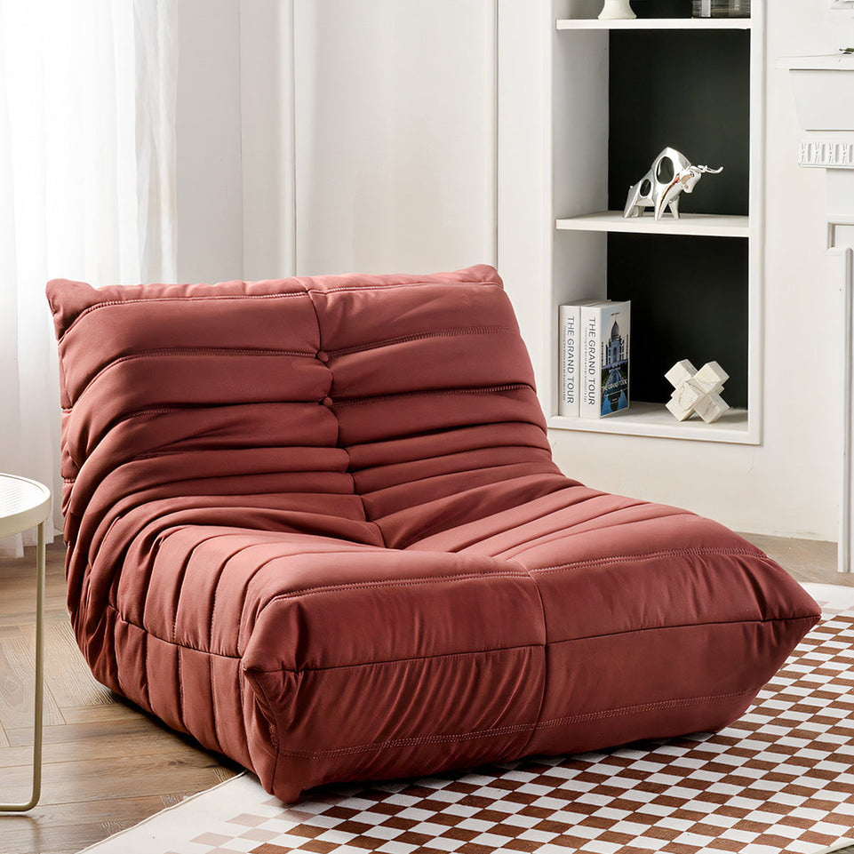 Minimalist Caterpillar-Style Bean Bag Sofa with Thick Sponge Cushions for Living Rooms and Balconies BSF-022