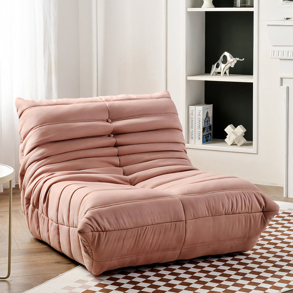 Minimalist Caterpillar-Style Bean Bag Sofa with Thick Sponge Cushions for Living Rooms and Balconies BSF-022