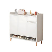 Premium Solid Wood Entryway Shoe Cabinet With Spacious Storage, Adjustable Shelves And Soft-Close Press Doors For Modern Homes CWG-02266