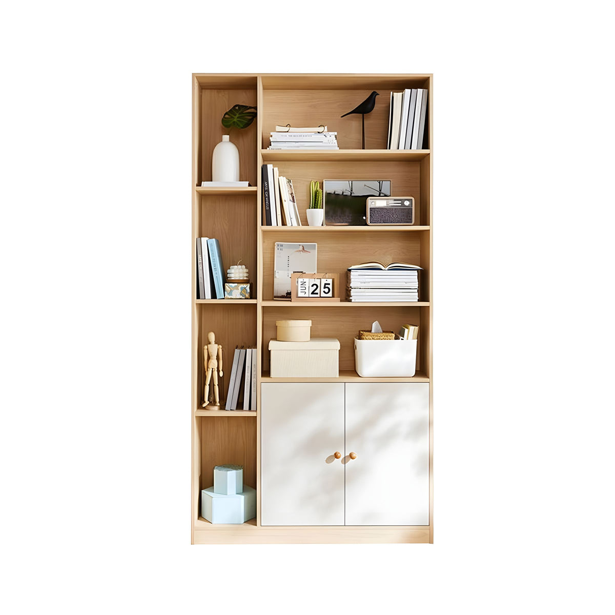 Minimalist Floor Storage Cabinet with Dust-Proof Doors for Living Room or Store Display CWG-2131