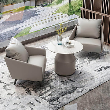 Modern Reception Desk 27 in Wide with Lumbar Support for Office Lobby