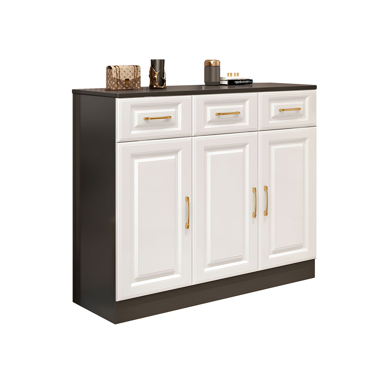 Sleek Contemporary Wooden Entryway Shoe Cabinet For Hallways And Living Rooms With Adjustable Shelves CWG-2162