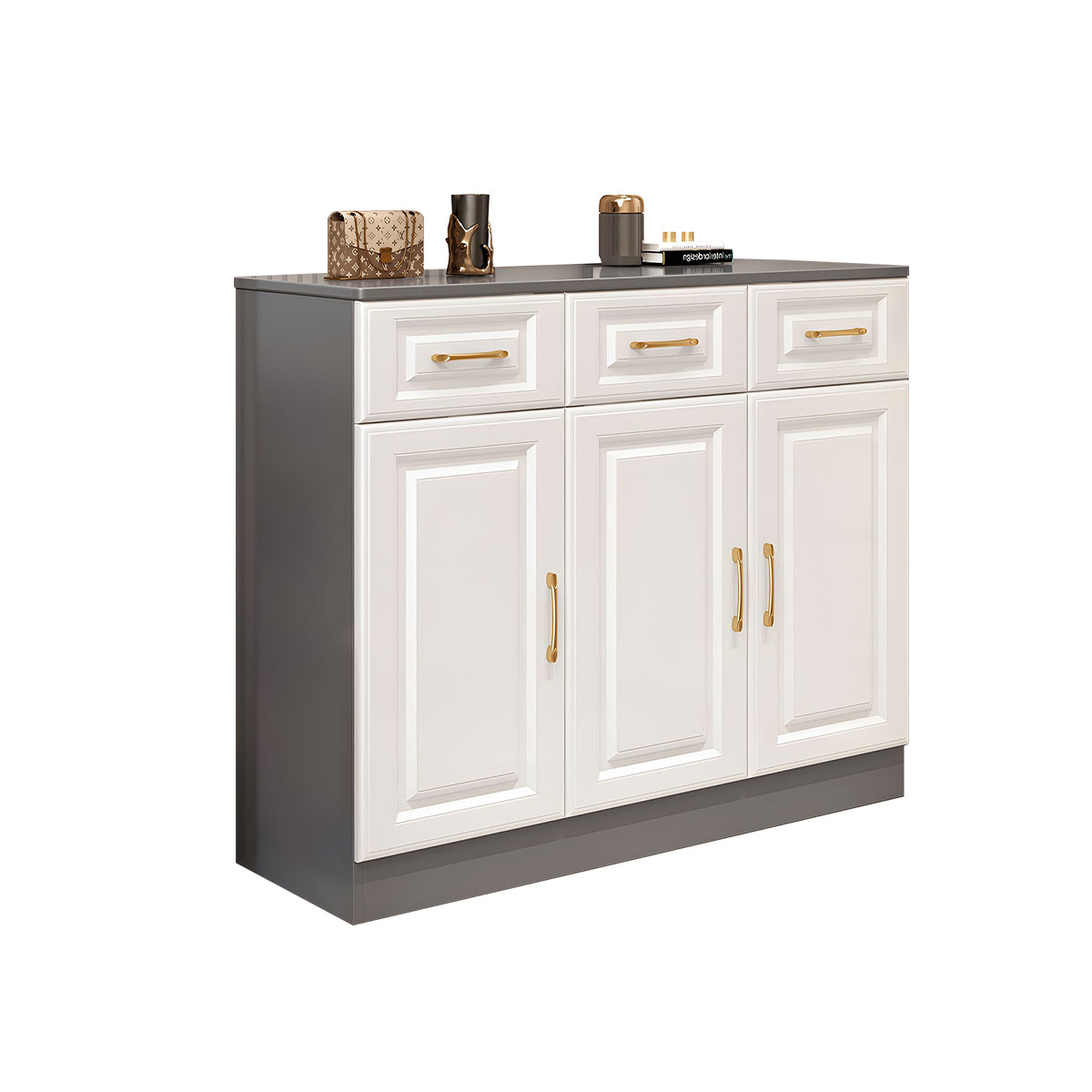 Sleek Contemporary Wooden Entryway Shoe Cabinet For Hallways And Living Rooms With Adjustable Shelves CWG-2162