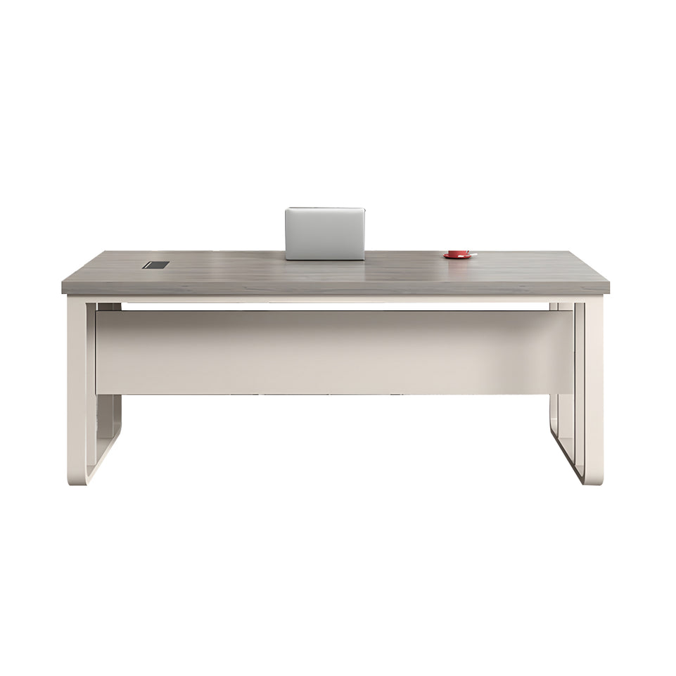 Executive Desk For Work Office Desk With side cabinet For PC With Vent Curtain Board with Wiring BOX LBZ-1073