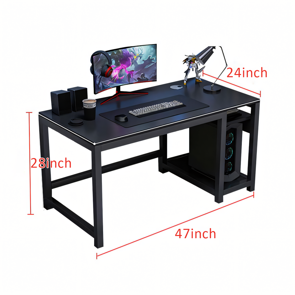 Modern Minimalist Desk for Gaming, Work, and Study BGZ-154