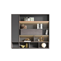 Modern L-Shaped Executive Desk with Multimedia Cable Box LBZ-2123