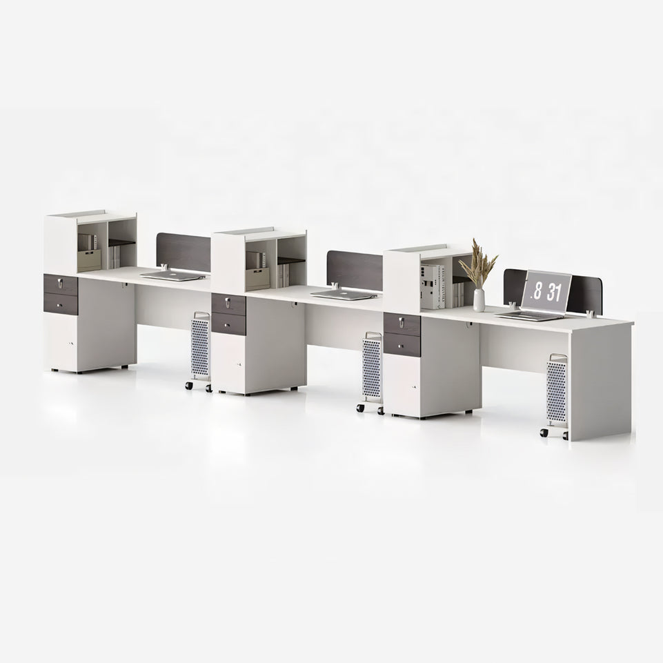 Elevate Your Workspace Modern Double Workstation for Staff with Sleek Office Desk YGZ-1026