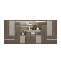 Premium Wooden Executive Lockable Cabinet, Modern Office Storage Cabinet, Background Storage and Archive Bookcase WJG-2169