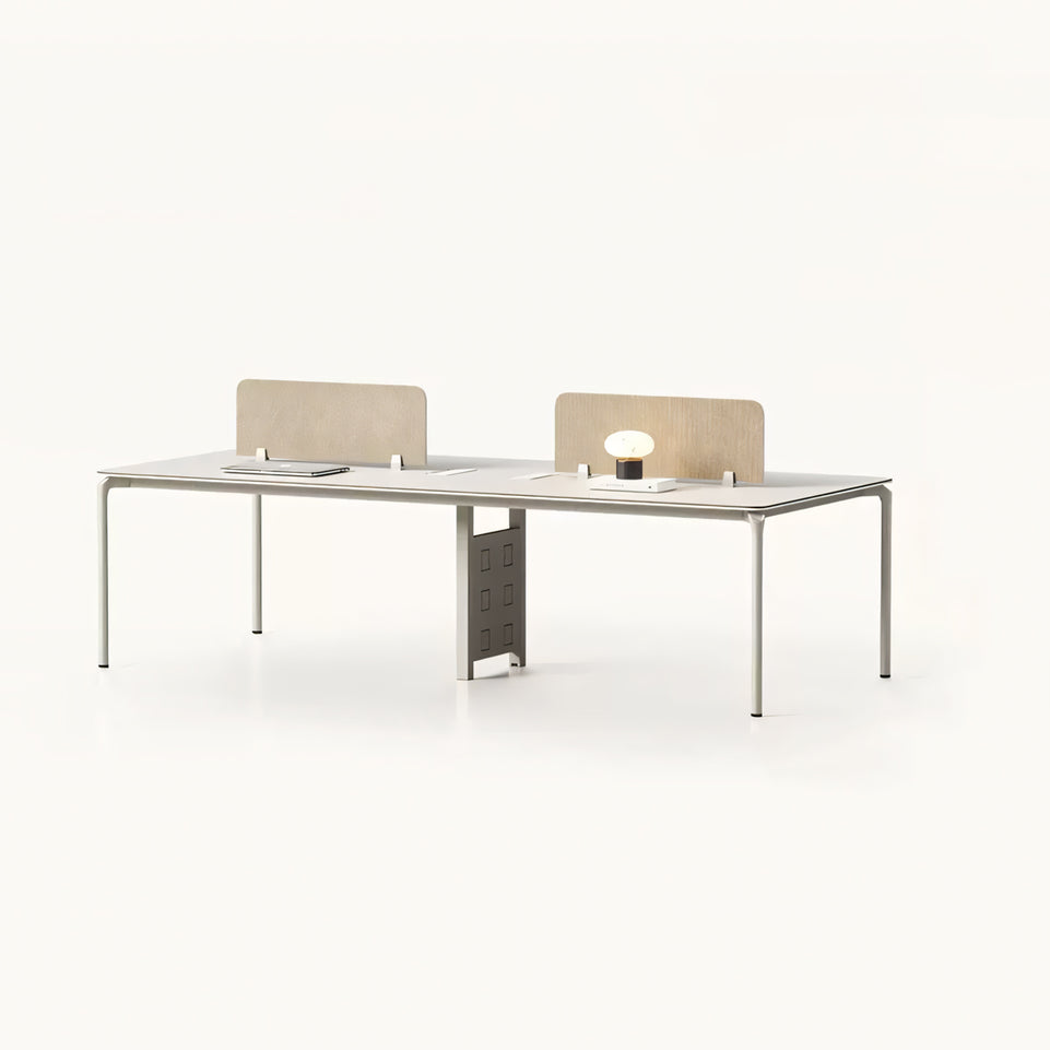 Creative staff desk simple modern workstation staff office white company table YGZ-1021