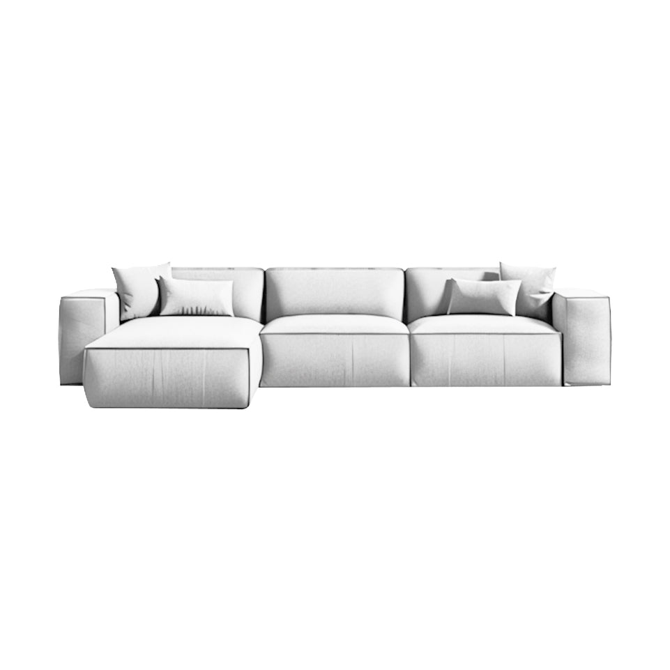 Italian Minimalist Lint Block Sofa Chaise Lounge BSF-2006