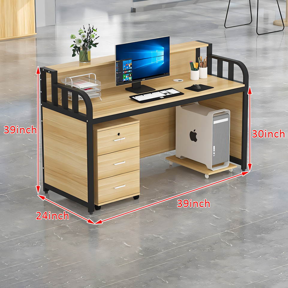 Modern Single Desk with Partition - Ideal for Offices and Workstations BGZ-020