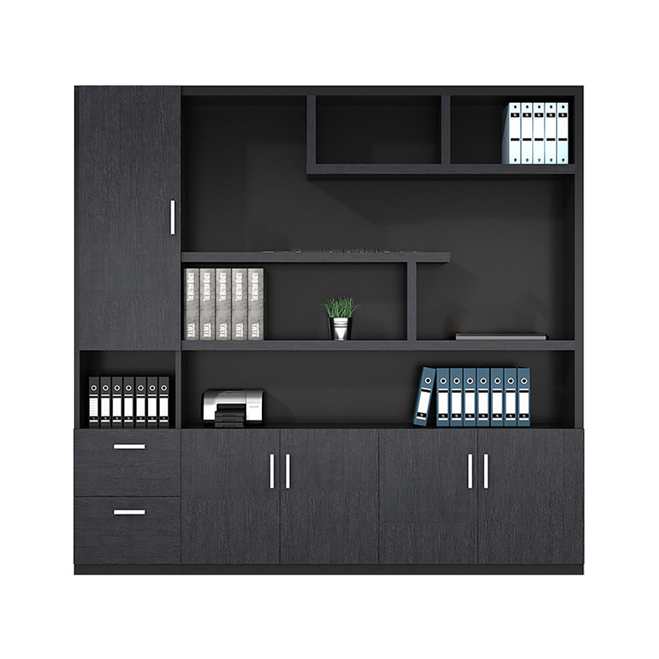 Modern Minimalist Executive Office Desk and Chair Combination with Cabinet LBZ-10158