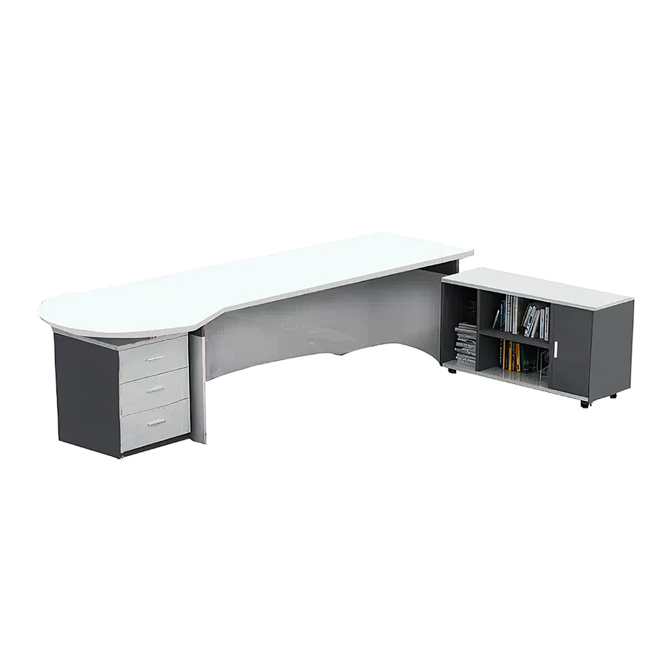Executive Office Desk Computer Furniture Side Filing Cabinet Creative Style Design LBZ-1018