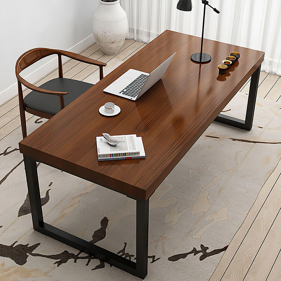 Solid Wood Office Computer Desk Staff Home Living Room Single Person Table YGZ-1049