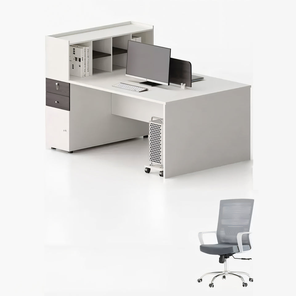 Elevate Your Workspace Modern Double Workstation for Staff with Sleek Office Desk YGZ-1026