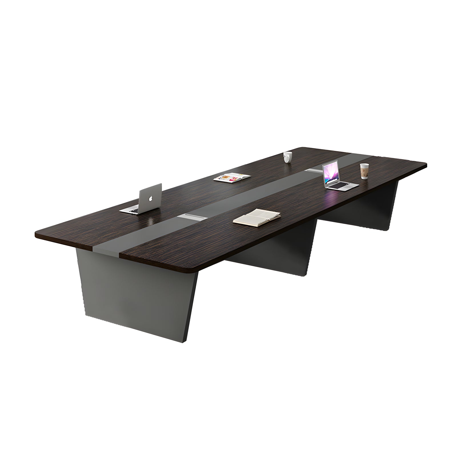 Modern Rectangular Conference Table with Cable Management Box for Office HYZ-7182