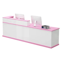 Corner Straight Reception Desk with Keyboard Tray and Drawers for Offices and Hotel Lobbies JDT-712