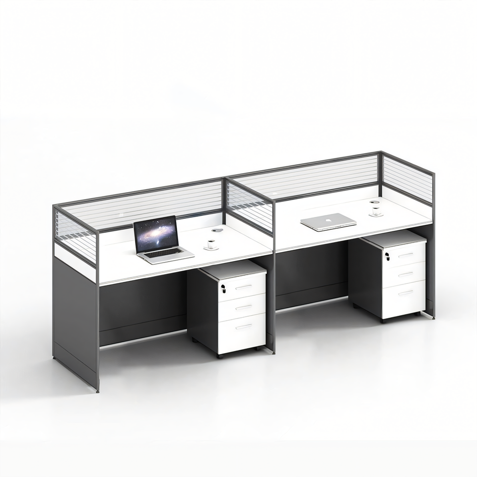 Efficient Office Setup: Modern Staff Desk and Chair Set with Computer Desk BGZ-006