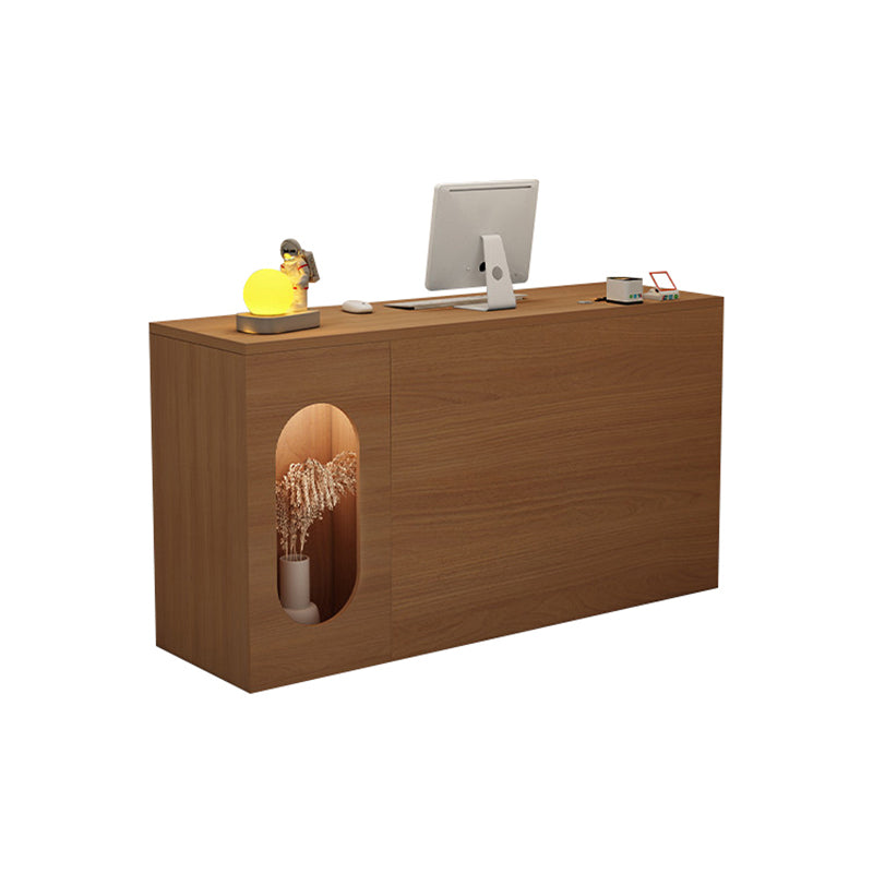 Window Display Small Front Desk with Storage for Barber Shops JDT-10143