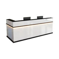 Compact Straight Front Desk with Keyboard Tray and Lockable Drawer for Offices JDT-1049