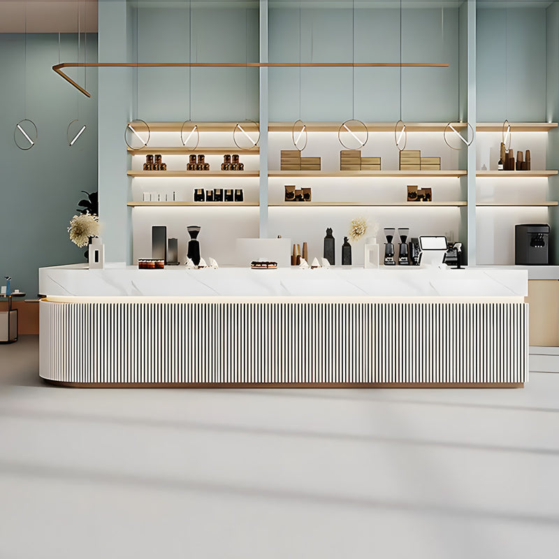Modern Reception Desk 63-157 in Wide for Office Lobby