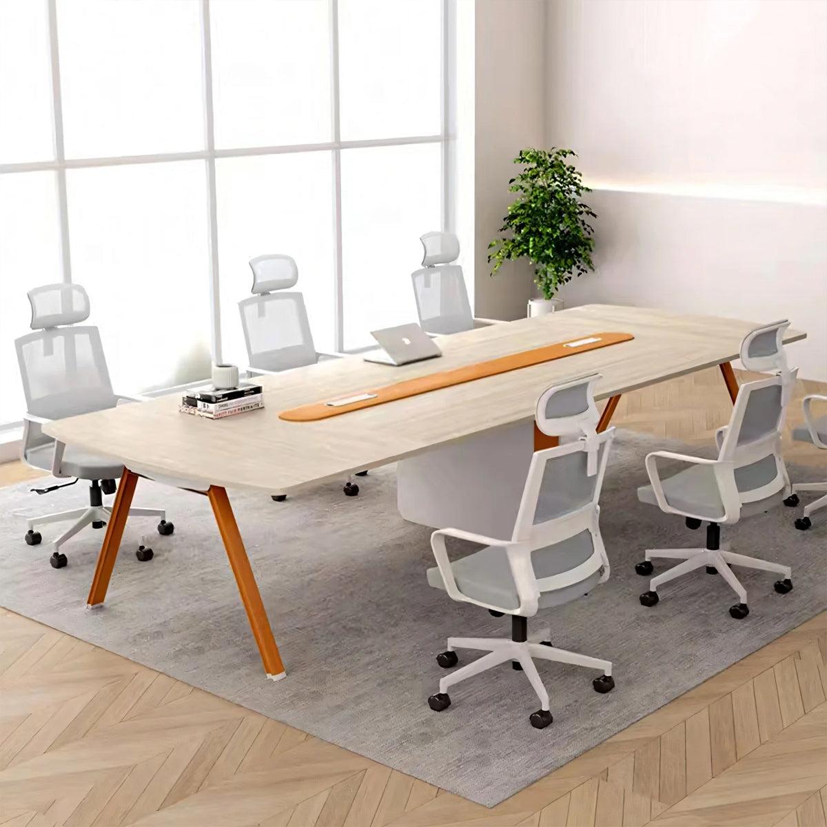 Modern Minimalist Office Conference Table Office Workstation Training Negotiation Room Long Table HYZ-1086