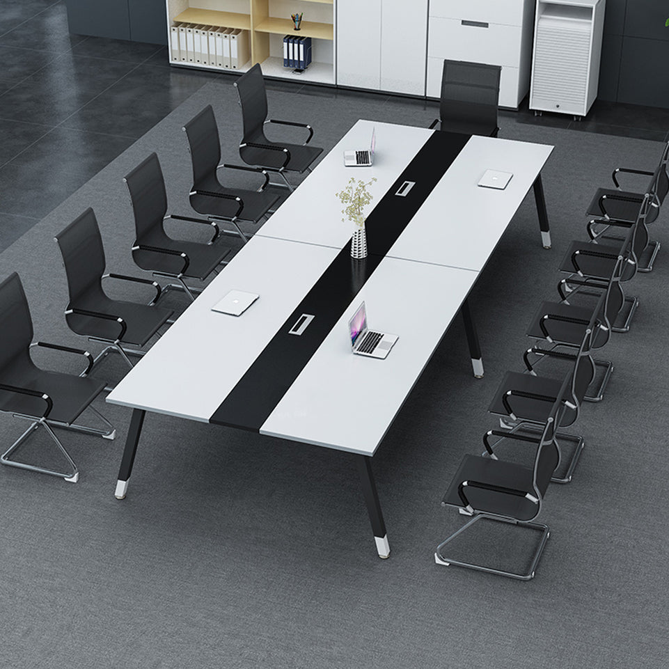 Modern Long Conference Table with Baked Coating and Melamine Decorative Board HYZ-10107