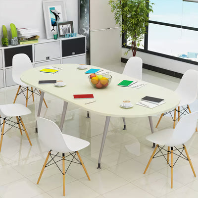 Oval Conference Table Simple Modern Reception Table and Chairs Round Conference HYZ-10114