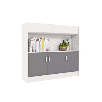 Minimalist Office Desk Side Cabinet Storage Cabinet File Cabinet With Flower Slot Partition CWG-2064