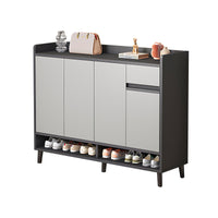 Premium Solid Wood Entryway Shoe Cabinet With Spacious Storage, Adjustable Shelves And Soft-Close Press Doors For Modern Homes CWG-02266