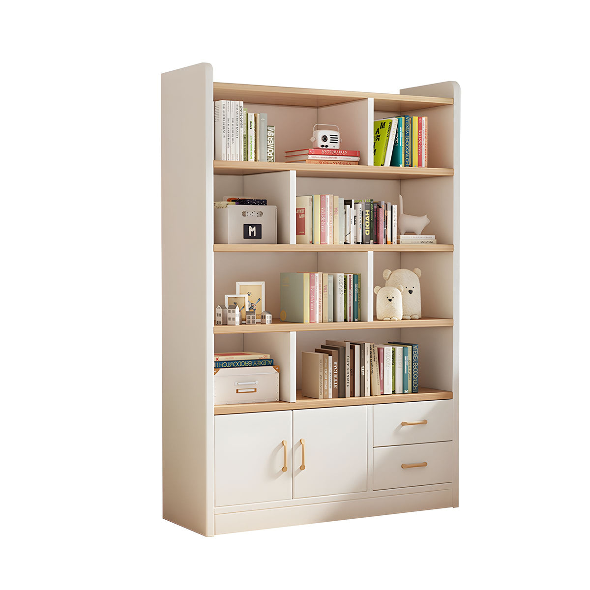 Minimalist Floor Storage Cabinet with Dust-Proof Doors for Living Room or Store Display CWG-2131