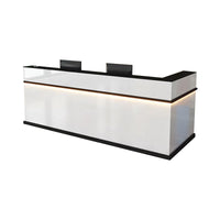 Compact Straight Front Desk with Keyboard Tray and Lockable Drawer for Offices JDT-1049