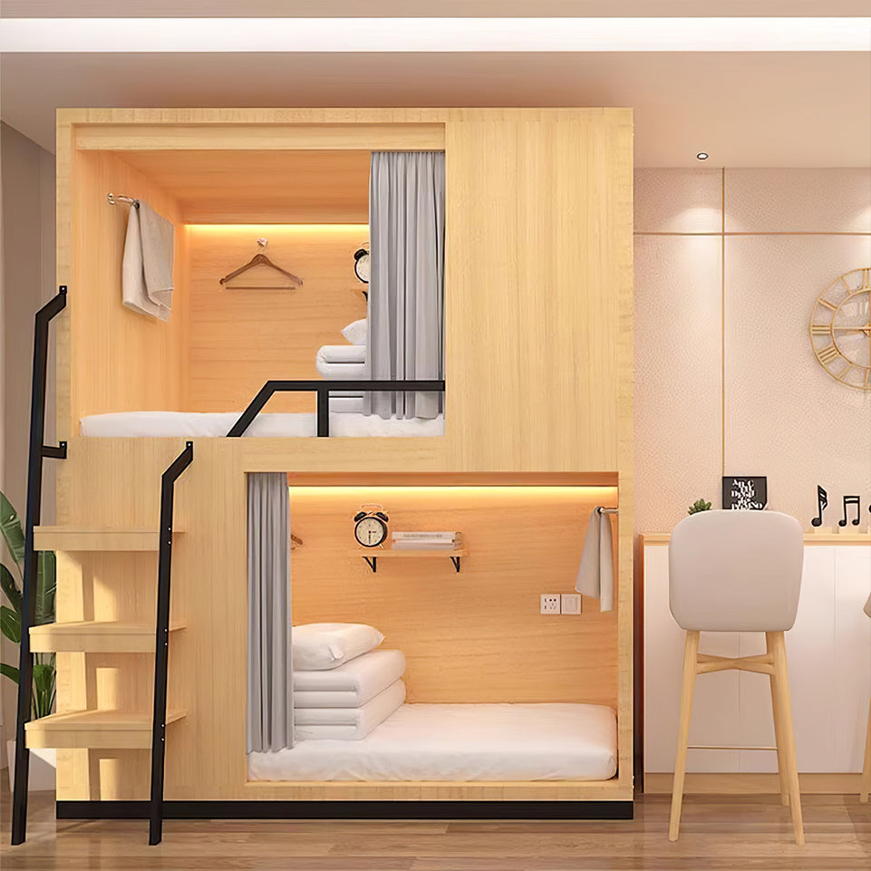 Multi-functional Solid Wood Bunk Bed for Bedroom BED-2005 (In Stock)