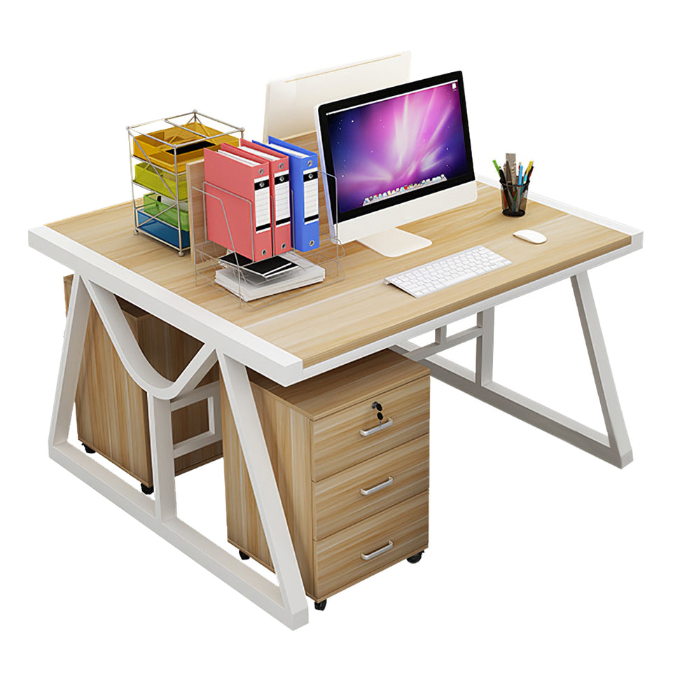 Minimalist Face-to-Face Office Desk with Mobile Storage Cabinet BGZ-2020