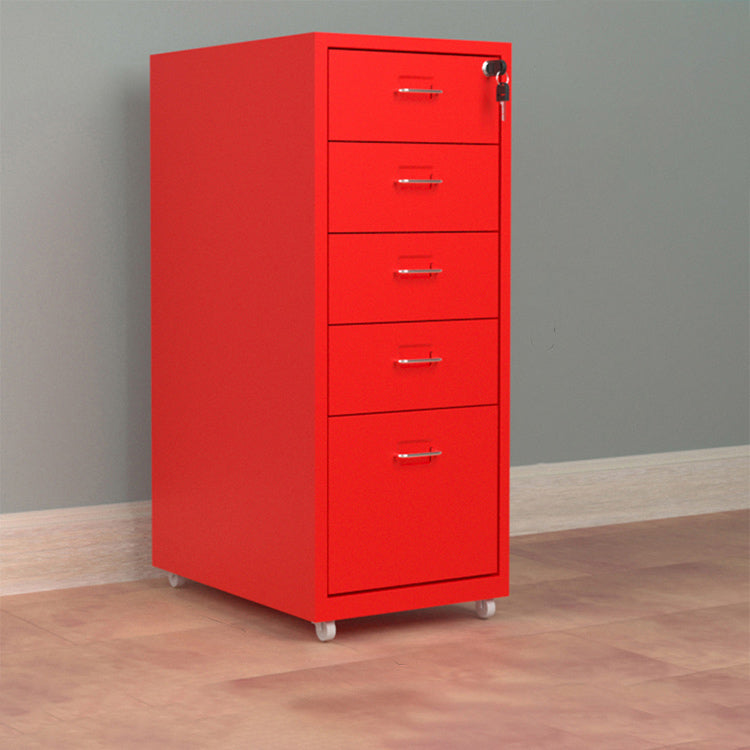 Grey Modern Metal Office Cabinet with Lockable Drawers for Files and Storage WJG-725-15（Sale Event）