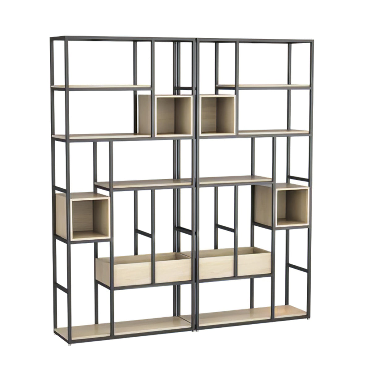 Multi-Functional Iron Frame Divider Storage Shelf for Offices & Living Room CWG-2053