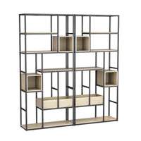 Multi-Functional Iron Frame Divider Storage Shelf for Offices & Living Room CWG-2053