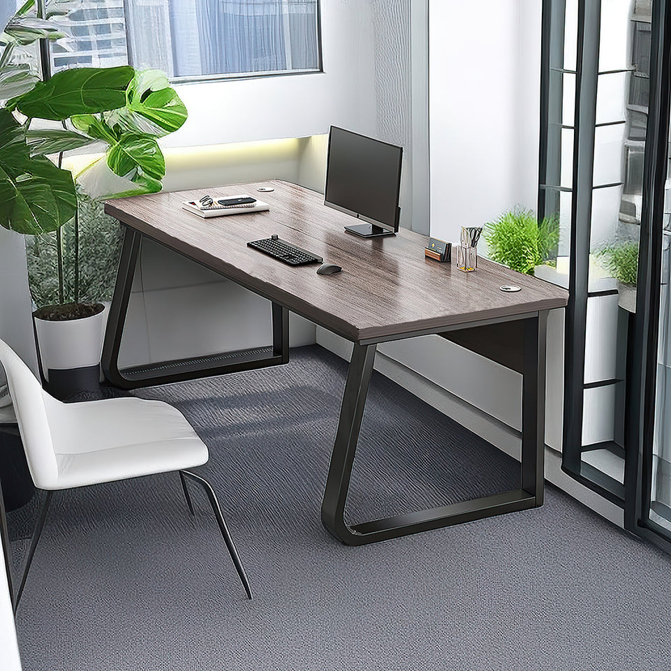 Office Desk Furniture Fashion Studio Work Writing Desk Spacious Desktop with Panel Design YGZ-1087