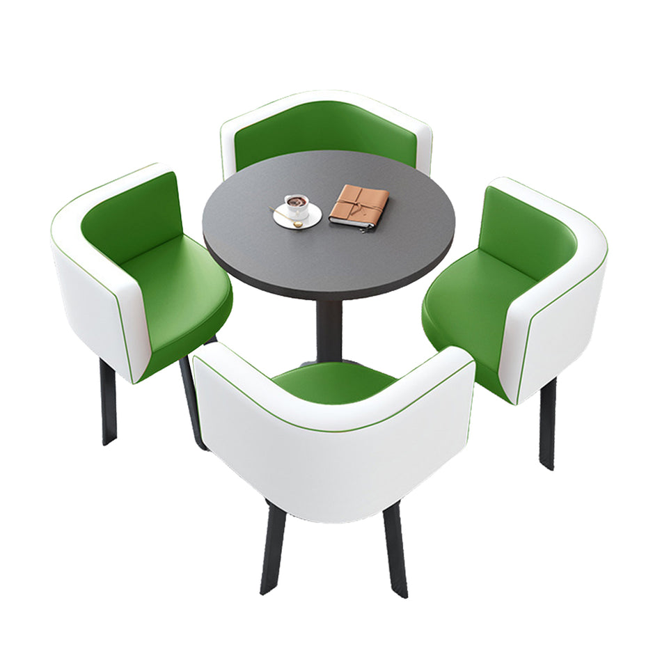 Reception Table with 4 Chairs for Small Cafés or Waiting Areas JDZH-2022