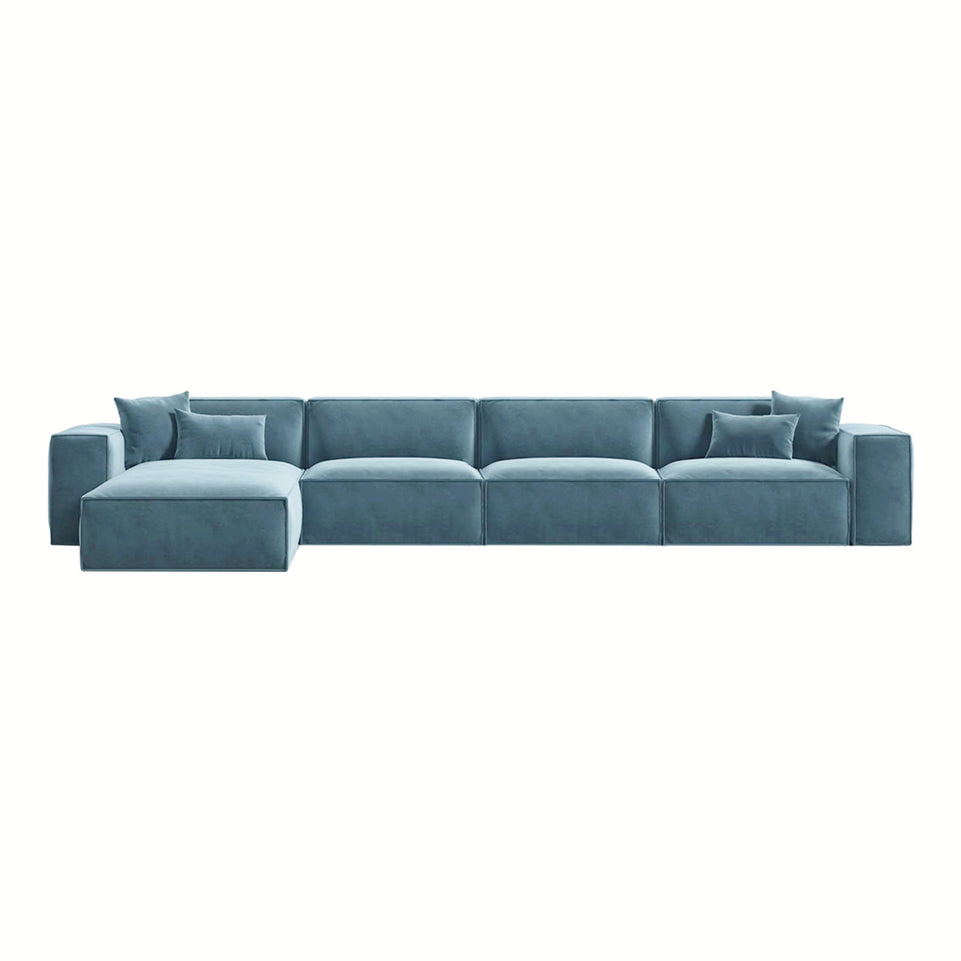 Italian Minimalist Lint Block Modular Sofa Chaise Lounge BSF-2006