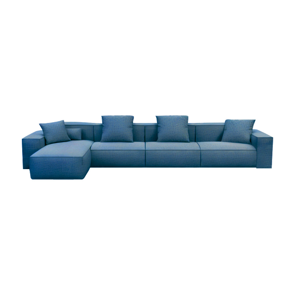 Italian Minimalist Lint Block Sofa Chaise Lounge BSF-2006